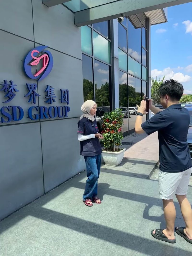 Filming a client shoot on location