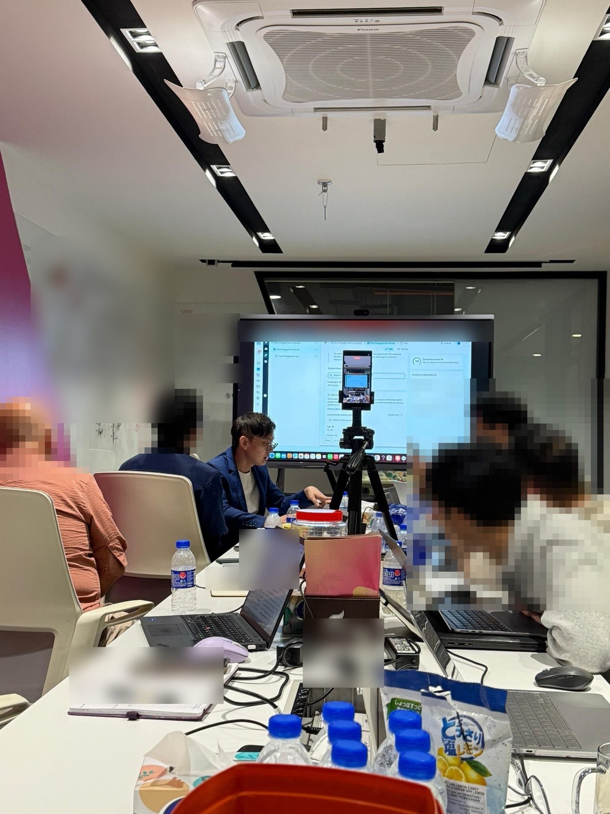 Campaign setup walkthrough during a BrandUp training session